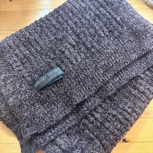 Barefoot‎ Dreams CozyChic Lite Ribbed Scarf wrap brown long 82" soft winter